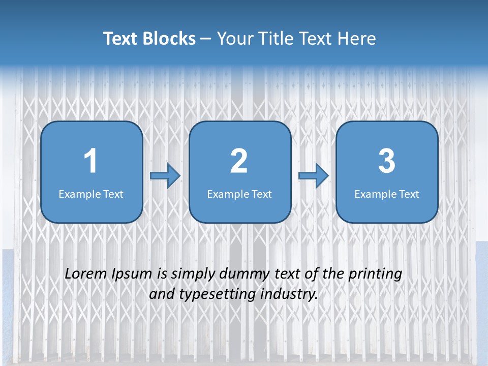 Silver Modern Entrance PowerPoint Template
