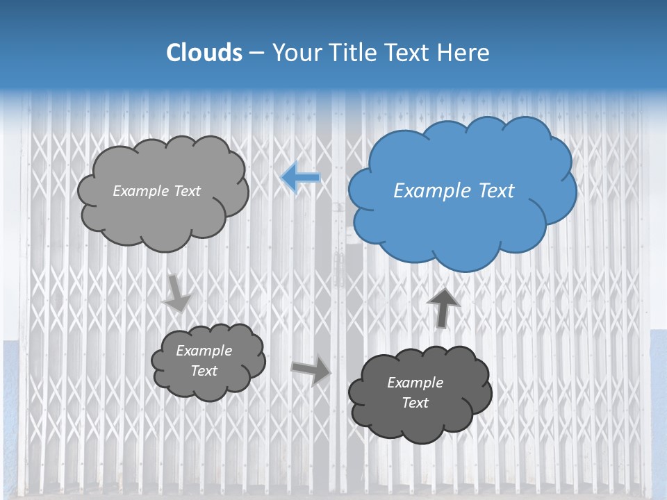 Silver Modern Entrance PowerPoint Template