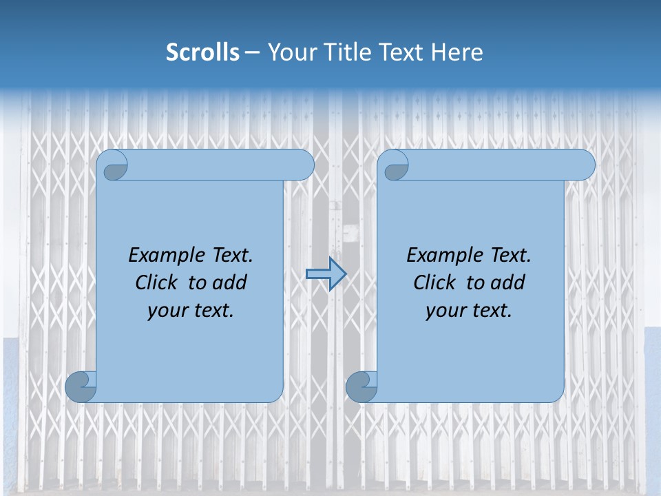 Silver Modern Entrance PowerPoint Template