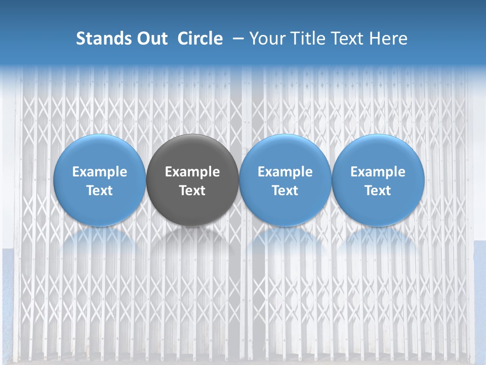 Silver Modern Entrance PowerPoint Template