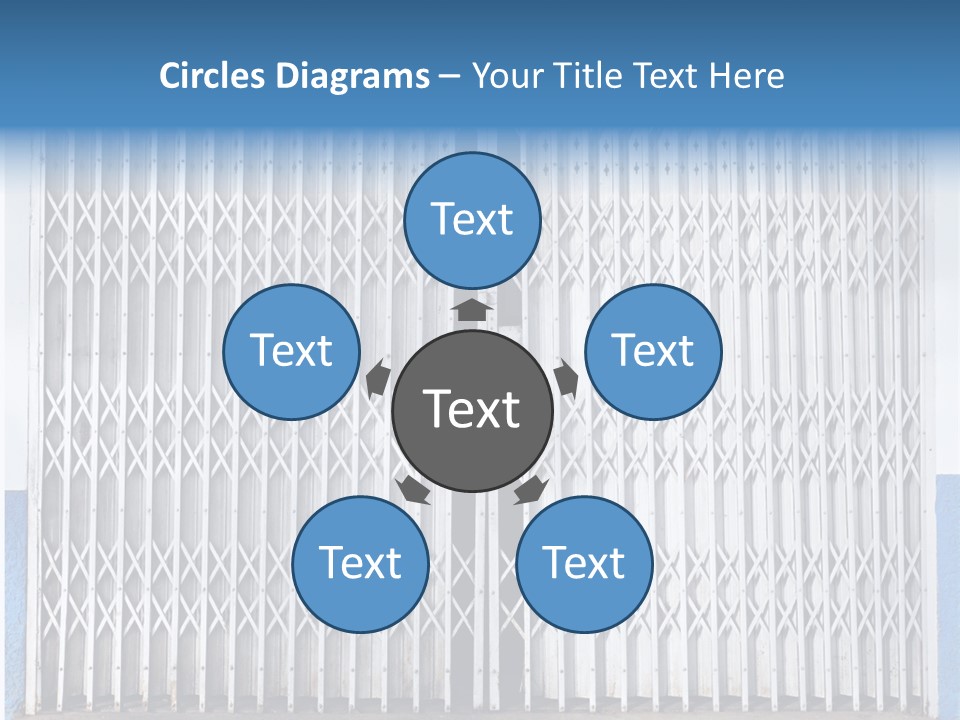 Silver Modern Entrance PowerPoint Template