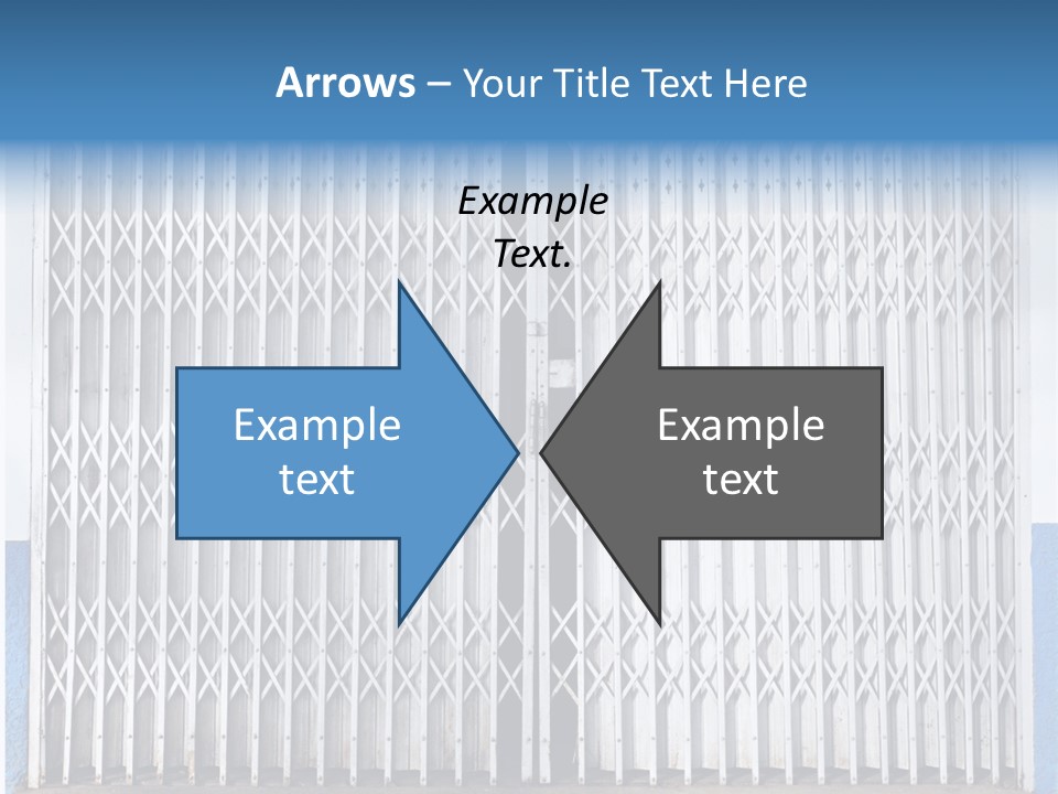 Silver Modern Entrance PowerPoint Template