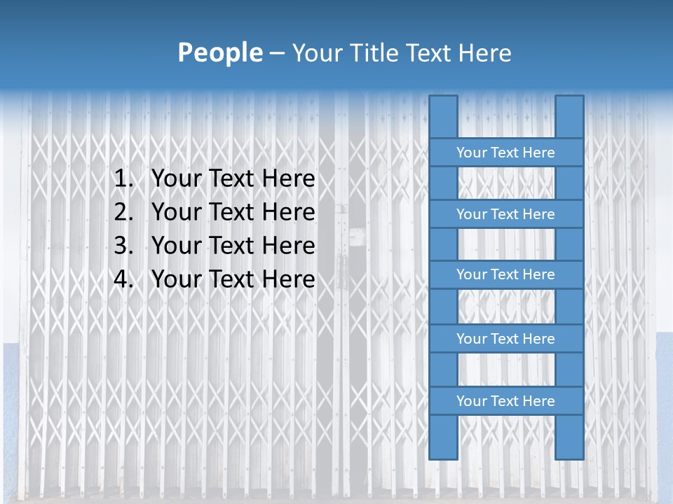 Silver Modern Entrance PowerPoint Template