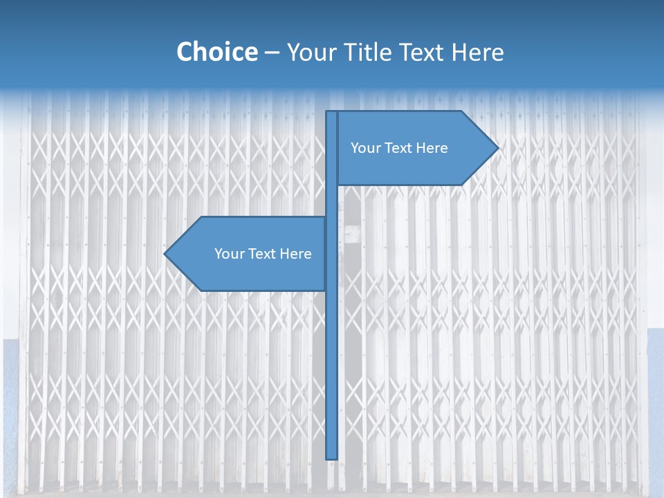 Silver Modern Entrance PowerPoint Template