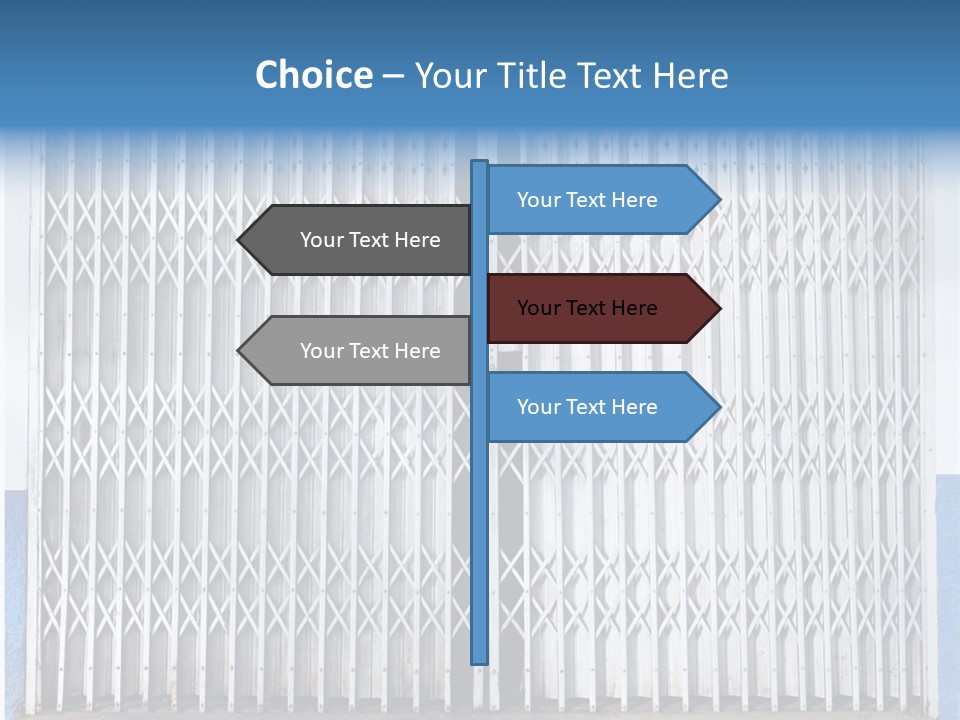 Silver Modern Entrance PowerPoint Template
