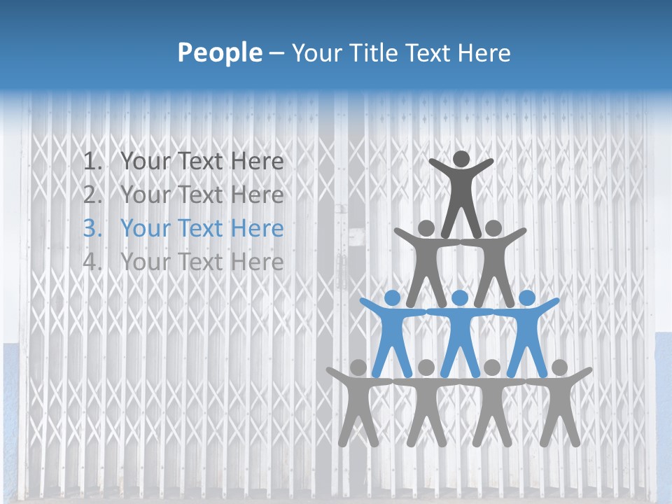 Silver Modern Entrance PowerPoint Template