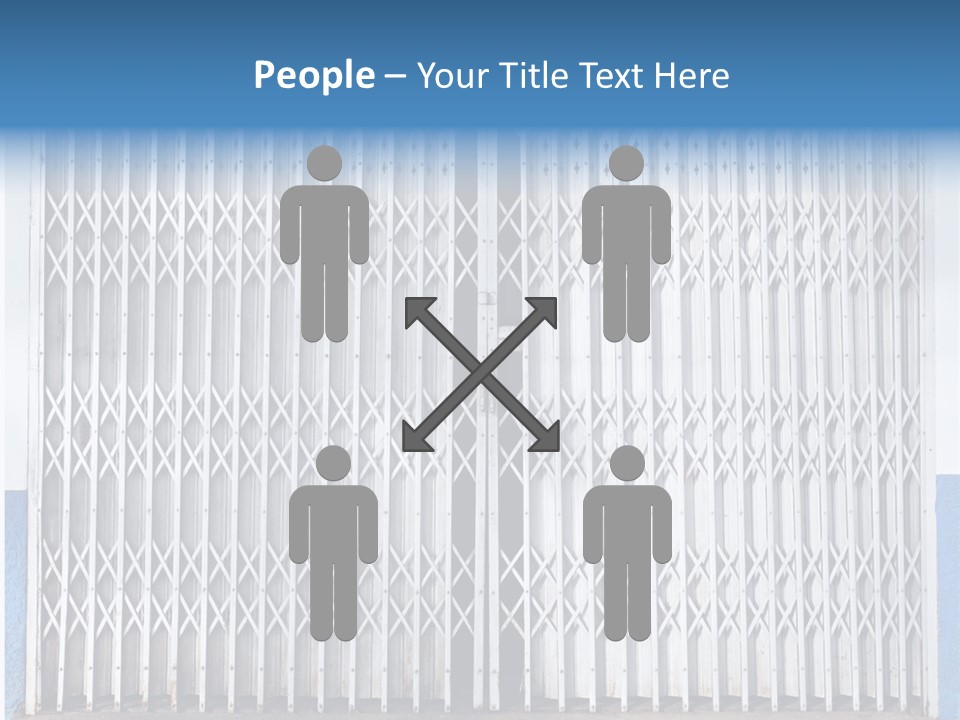 Silver Modern Entrance PowerPoint Template