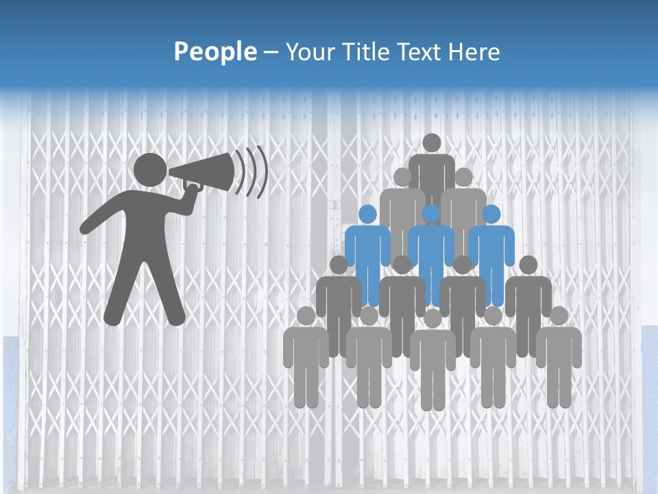 Silver Modern Entrance PowerPoint Template