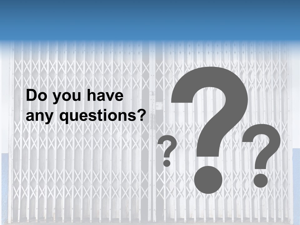 Silver Modern Entrance PowerPoint Template