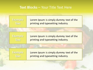 A Piece Of Fish On A Bed Of Greens On A Plate PowerPoint Template