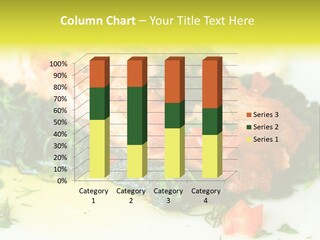 A Piece Of Fish On A Bed Of Greens On A Plate PowerPoint Template