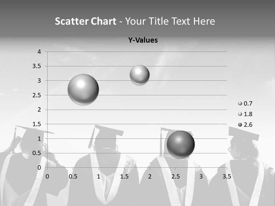 A Group Of People In Graduation Gowns Standing Together PowerPoint Template