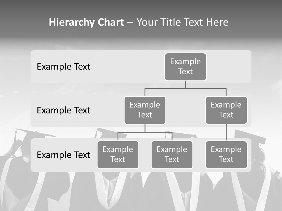 A Group Of People In Graduation Gowns Standing Together PowerPoint Template