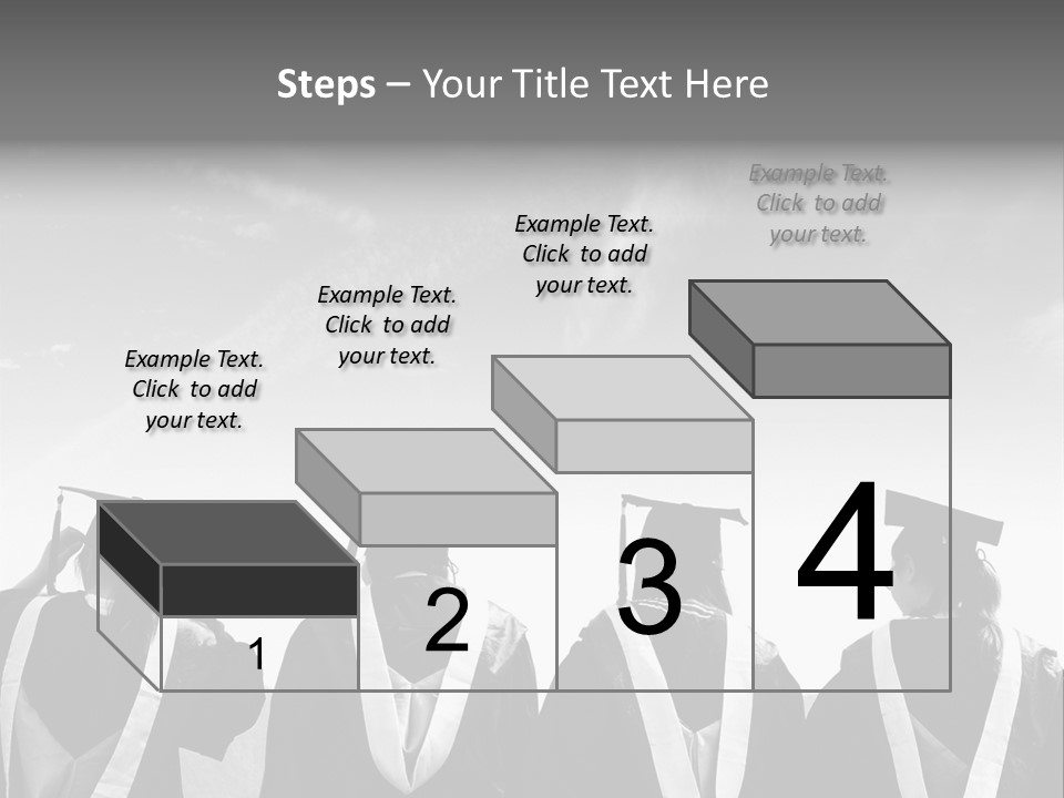 A Group Of People In Graduation Gowns Standing Together PowerPoint Template