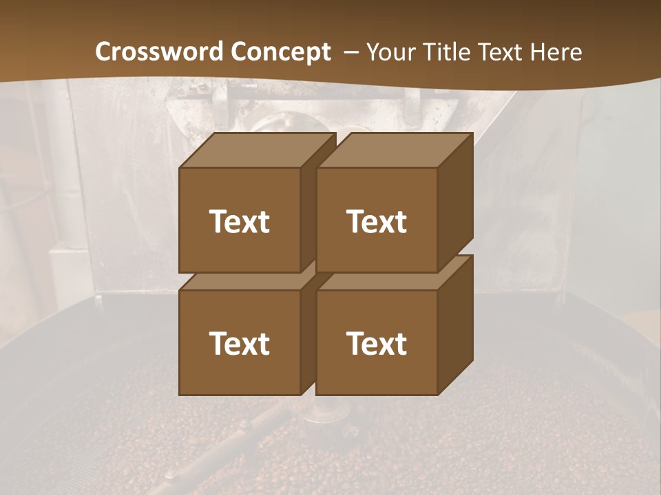 A Coffee Roaster With Coffee Beans In It PowerPoint Template