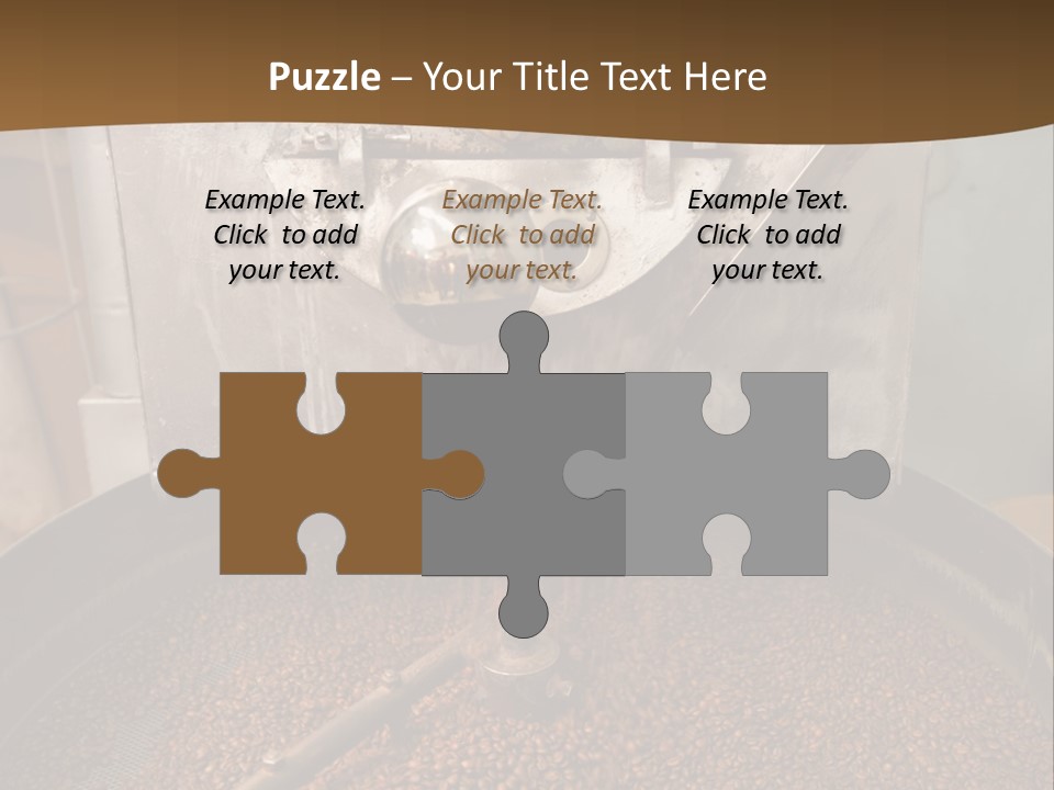 A Coffee Roaster With Coffee Beans In It PowerPoint Template