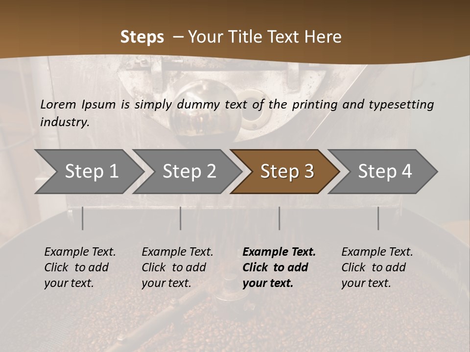 A Coffee Roaster With Coffee Beans In It PowerPoint Template
