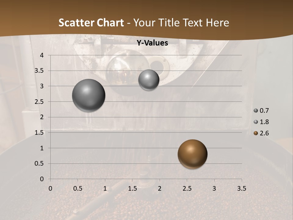 A Coffee Roaster With Coffee Beans In It PowerPoint Template