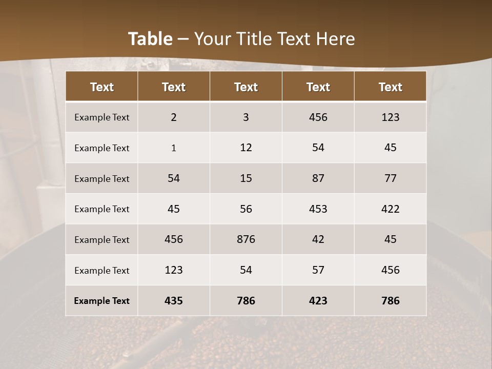 A Coffee Roaster With Coffee Beans In It PowerPoint Template