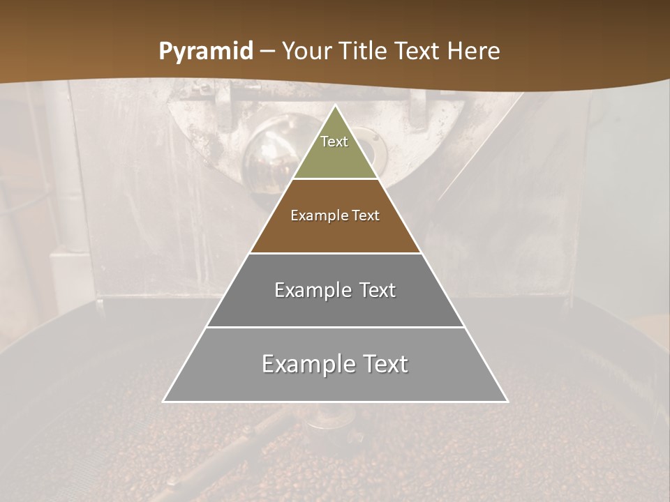 A Coffee Roaster With Coffee Beans In It PowerPoint Template