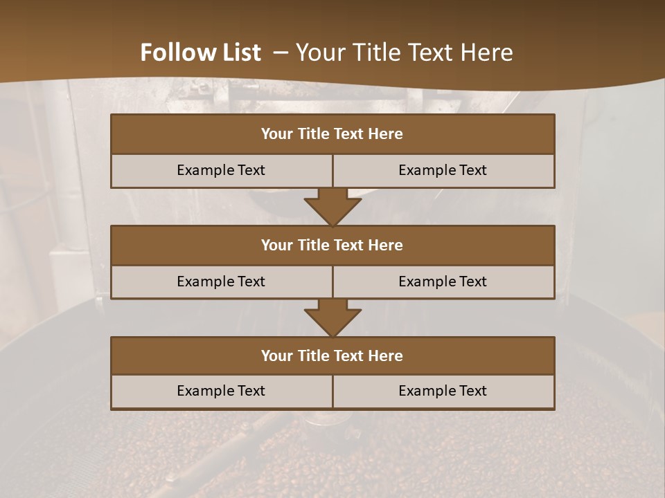 A Coffee Roaster With Coffee Beans In It PowerPoint Template