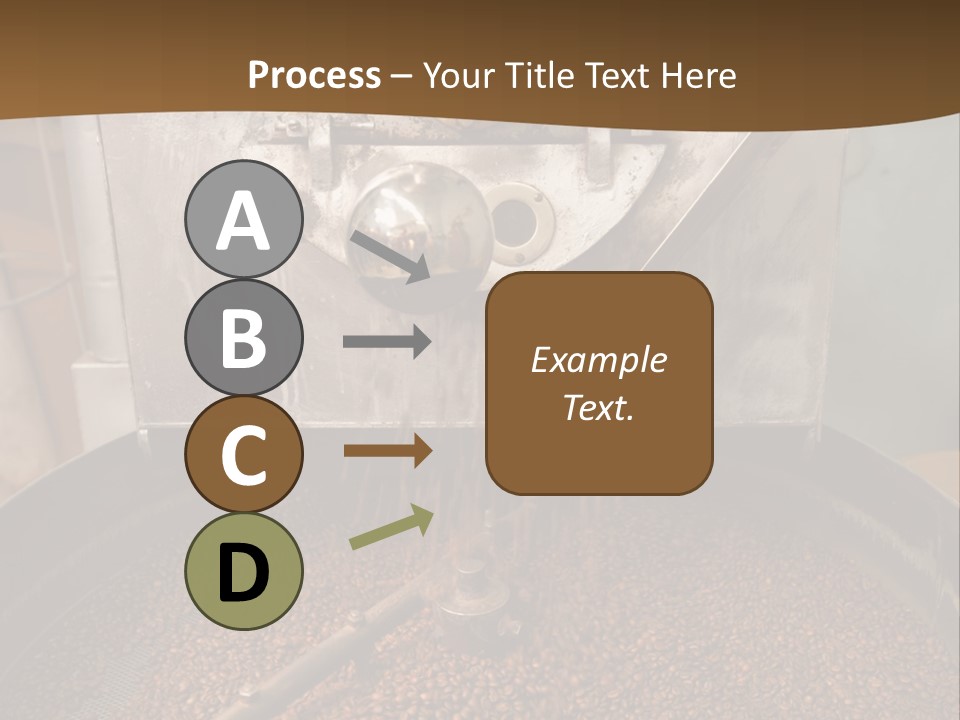 A Coffee Roaster With Coffee Beans In It PowerPoint Template