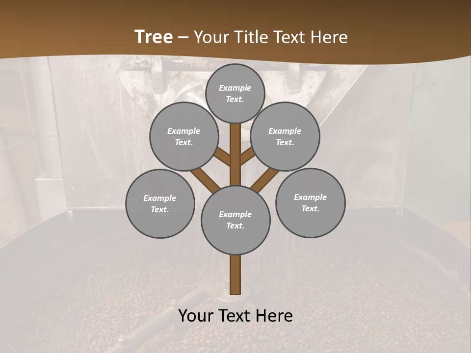 A Coffee Roaster With Coffee Beans In It PowerPoint Template