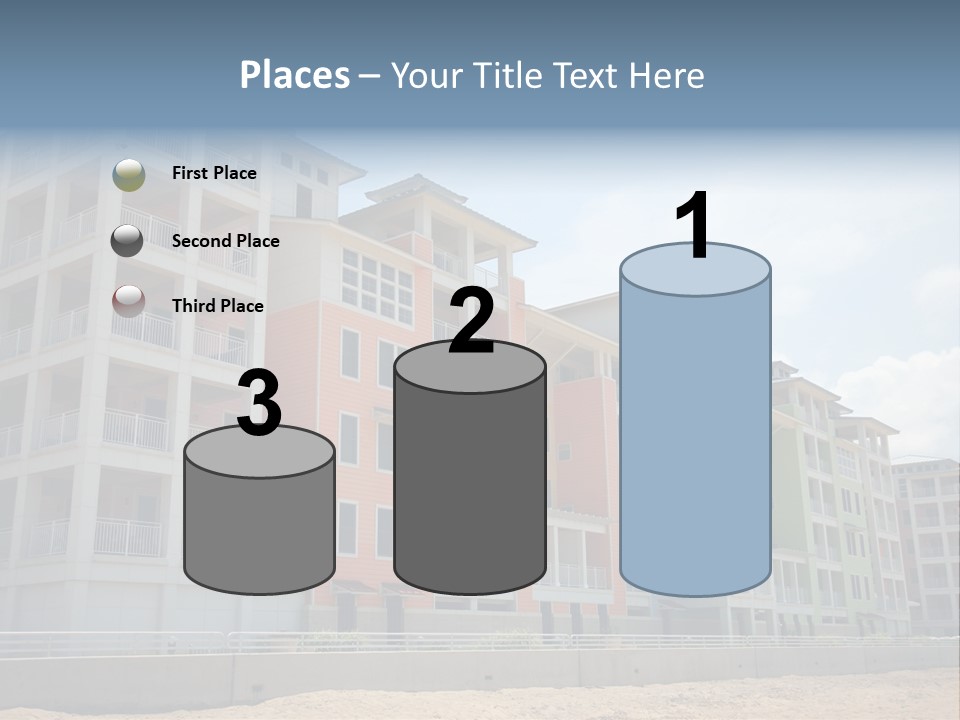 Orange Estate Turquoise PowerPoint Template