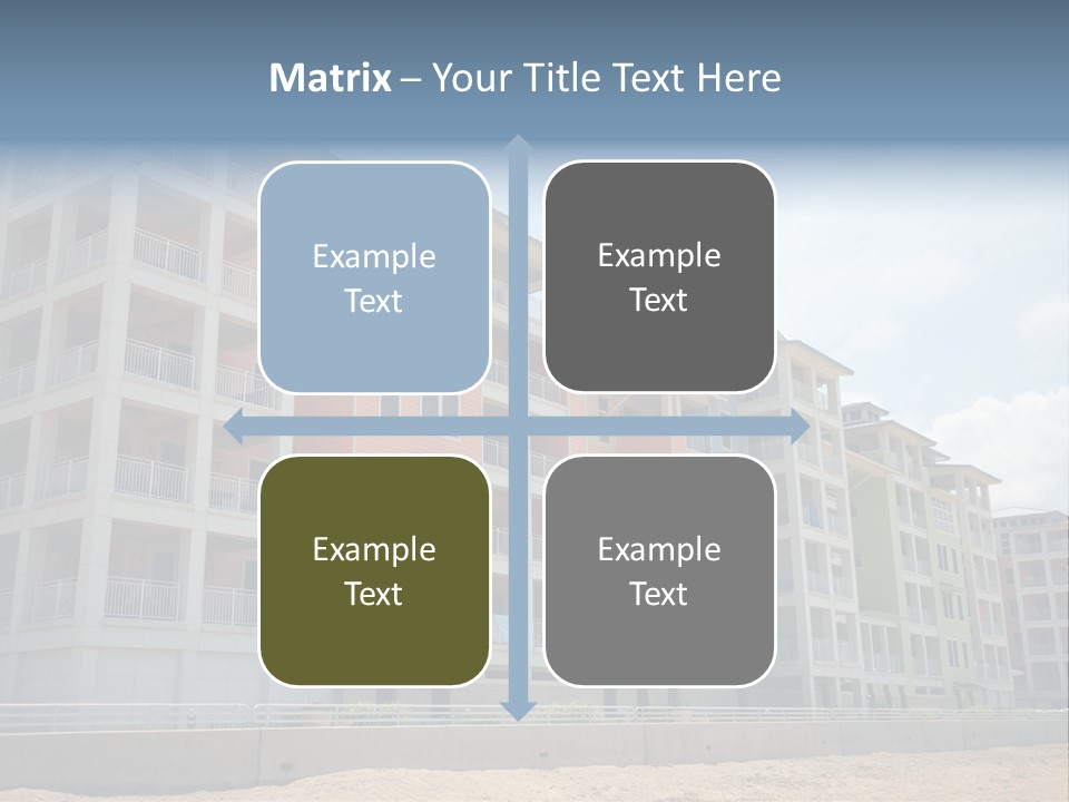 Orange Estate Turquoise PowerPoint Template