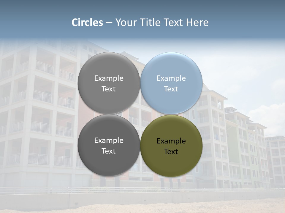 Orange Estate Turquoise PowerPoint Template