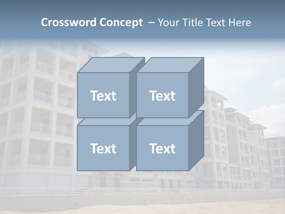 Orange Estate Turquoise PowerPoint Template