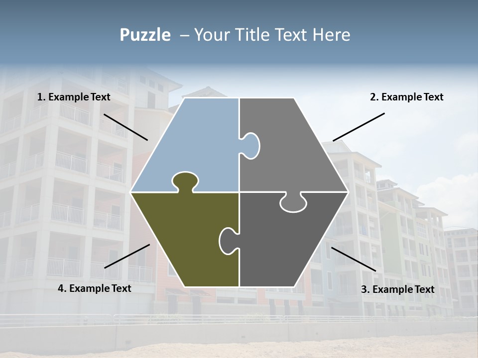 Orange Estate Turquoise PowerPoint Template