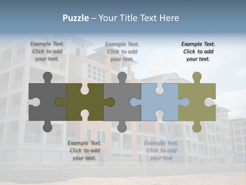 Orange Estate Turquoise PowerPoint Template