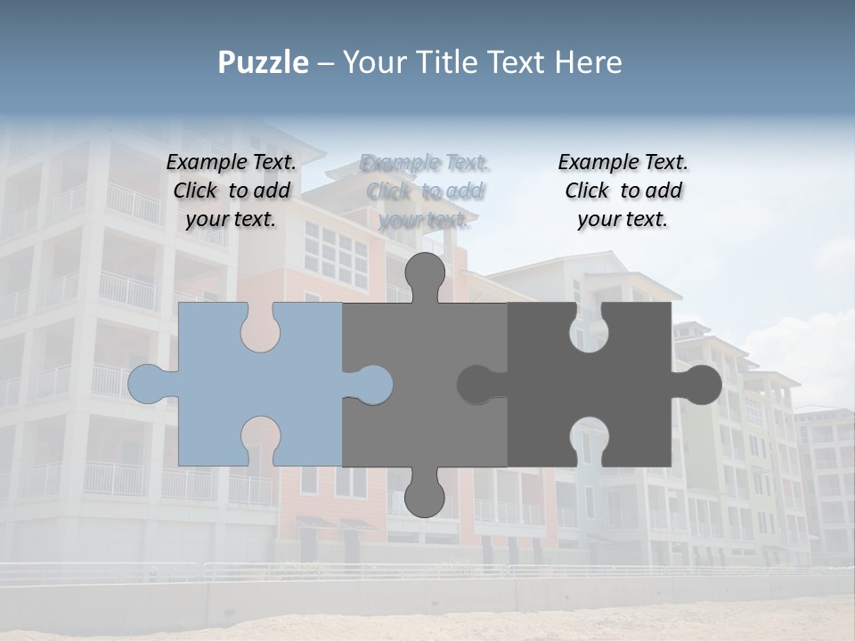 Orange Estate Turquoise PowerPoint Template