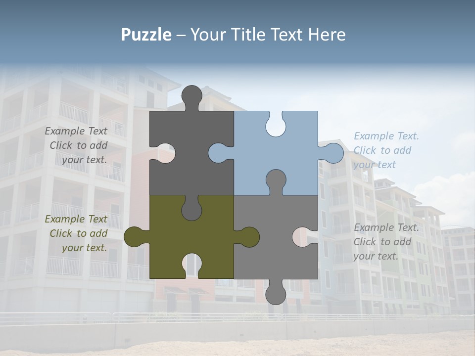 Orange Estate Turquoise PowerPoint Template