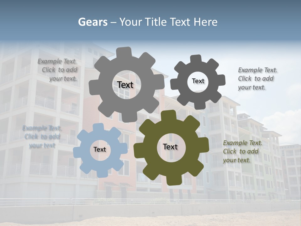 Orange Estate Turquoise PowerPoint Template