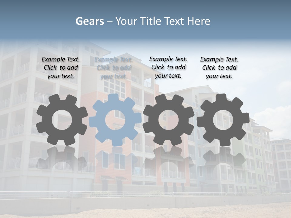 Orange Estate Turquoise PowerPoint Template