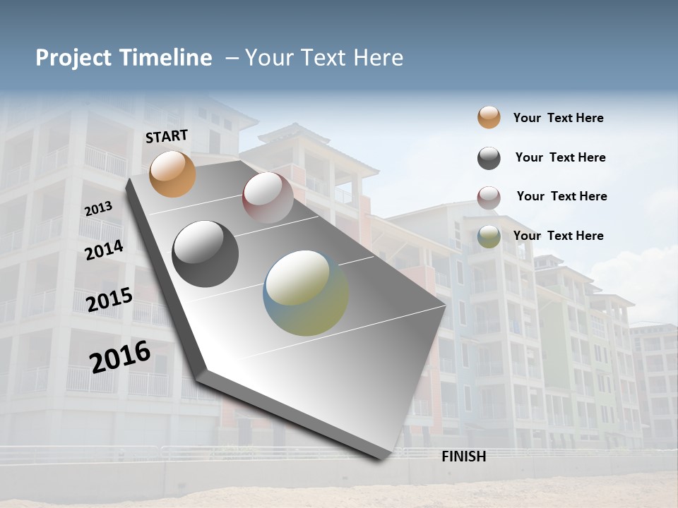 Orange Estate Turquoise PowerPoint Template