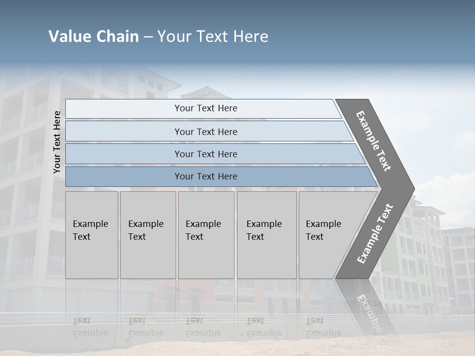 Orange Estate Turquoise PowerPoint Template