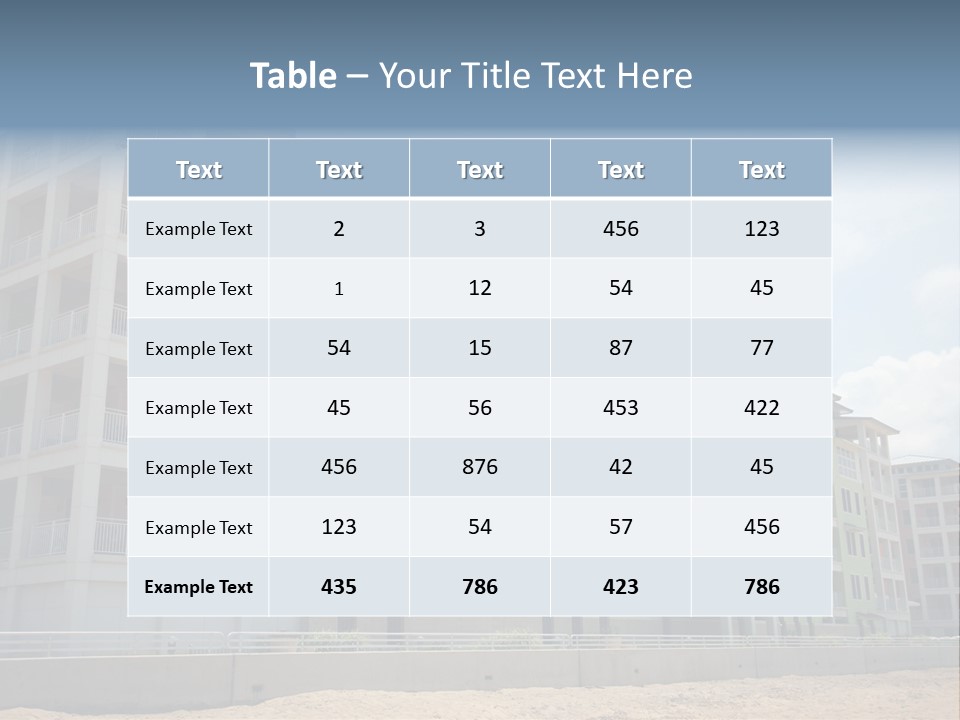 Orange Estate Turquoise PowerPoint Template