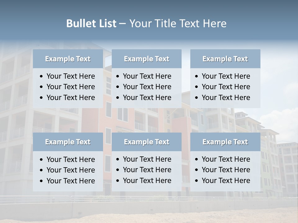 Orange Estate Turquoise PowerPoint Template