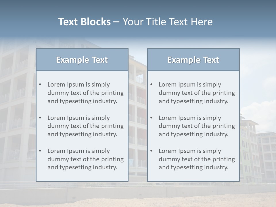 Orange Estate Turquoise PowerPoint Template
