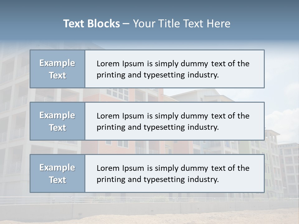 Orange Estate Turquoise PowerPoint Template