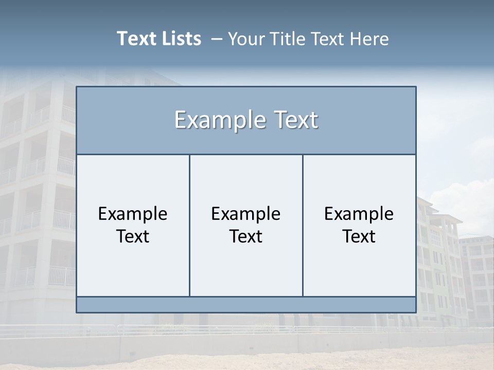 Orange Estate Turquoise PowerPoint Template