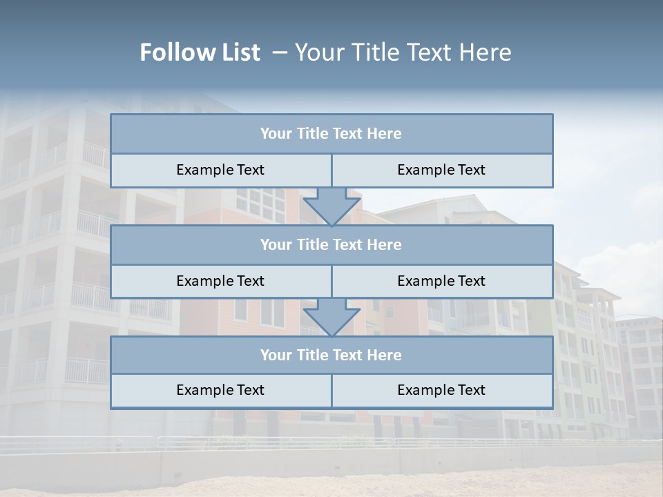 Orange Estate Turquoise PowerPoint Template