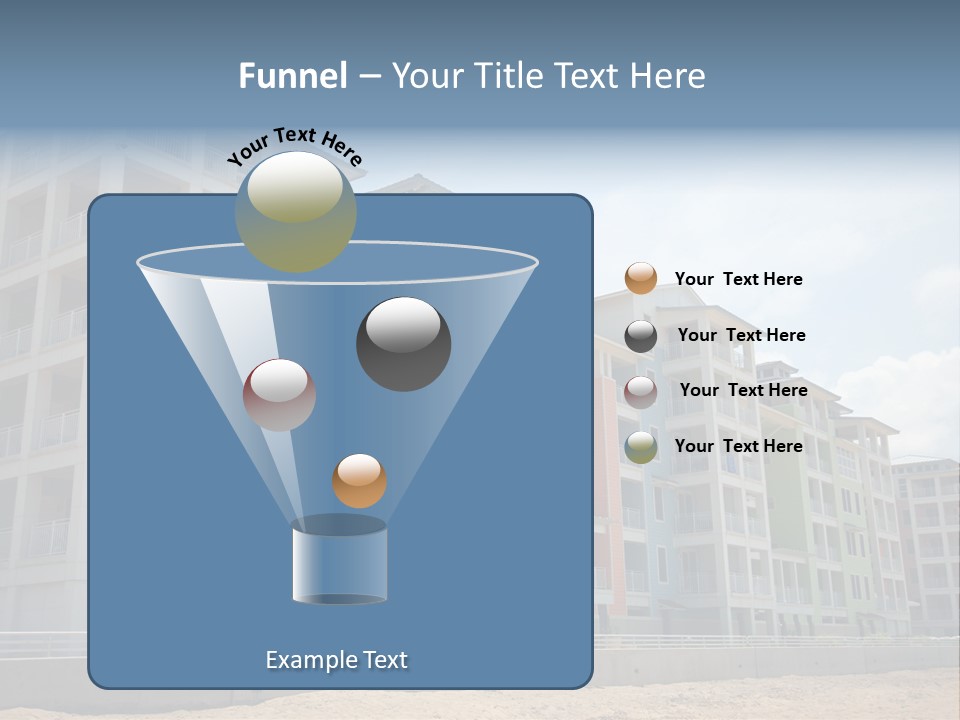Orange Estate Turquoise PowerPoint Template