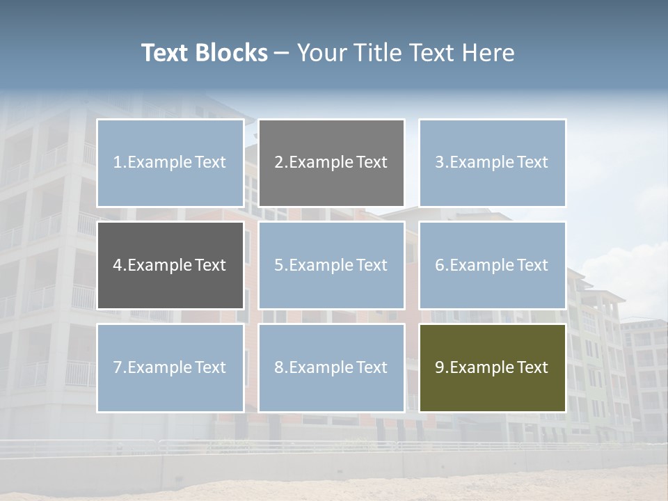 Orange Estate Turquoise PowerPoint Template