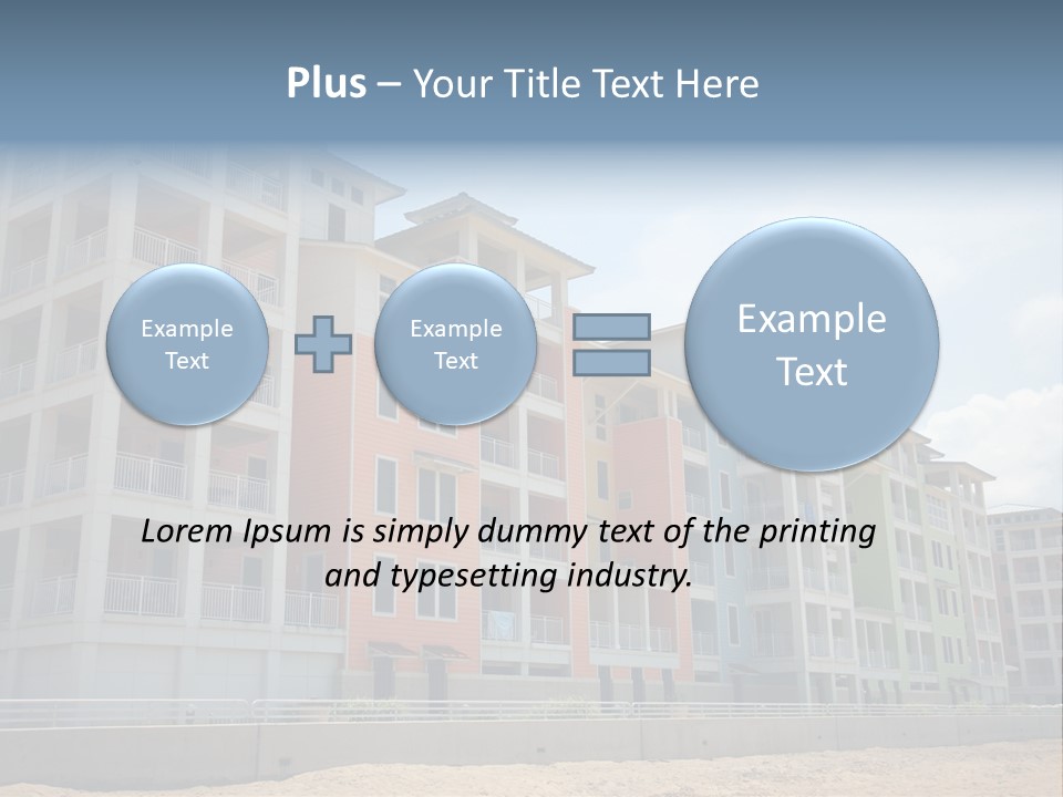 Orange Estate Turquoise PowerPoint Template