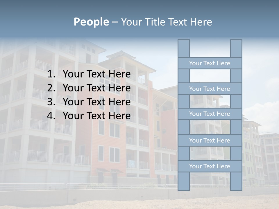 Orange Estate Turquoise PowerPoint Template