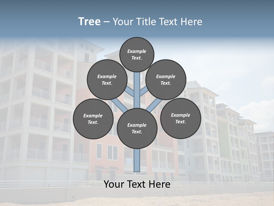 Orange Estate Turquoise PowerPoint Template